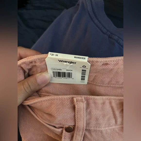 NWT Wrangler Wanderer Flare Jeans Dusty Rose 28x34 - Picture 6 of 6